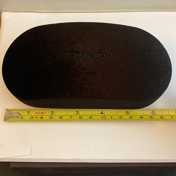 NEW Tom Ford large size case Brown velvet in box & new eye clothPerfect Not used - Picture 9 of 10